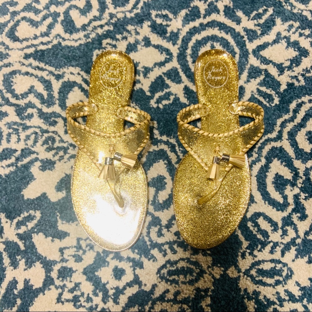 jack rogers alana sandal gold size 9